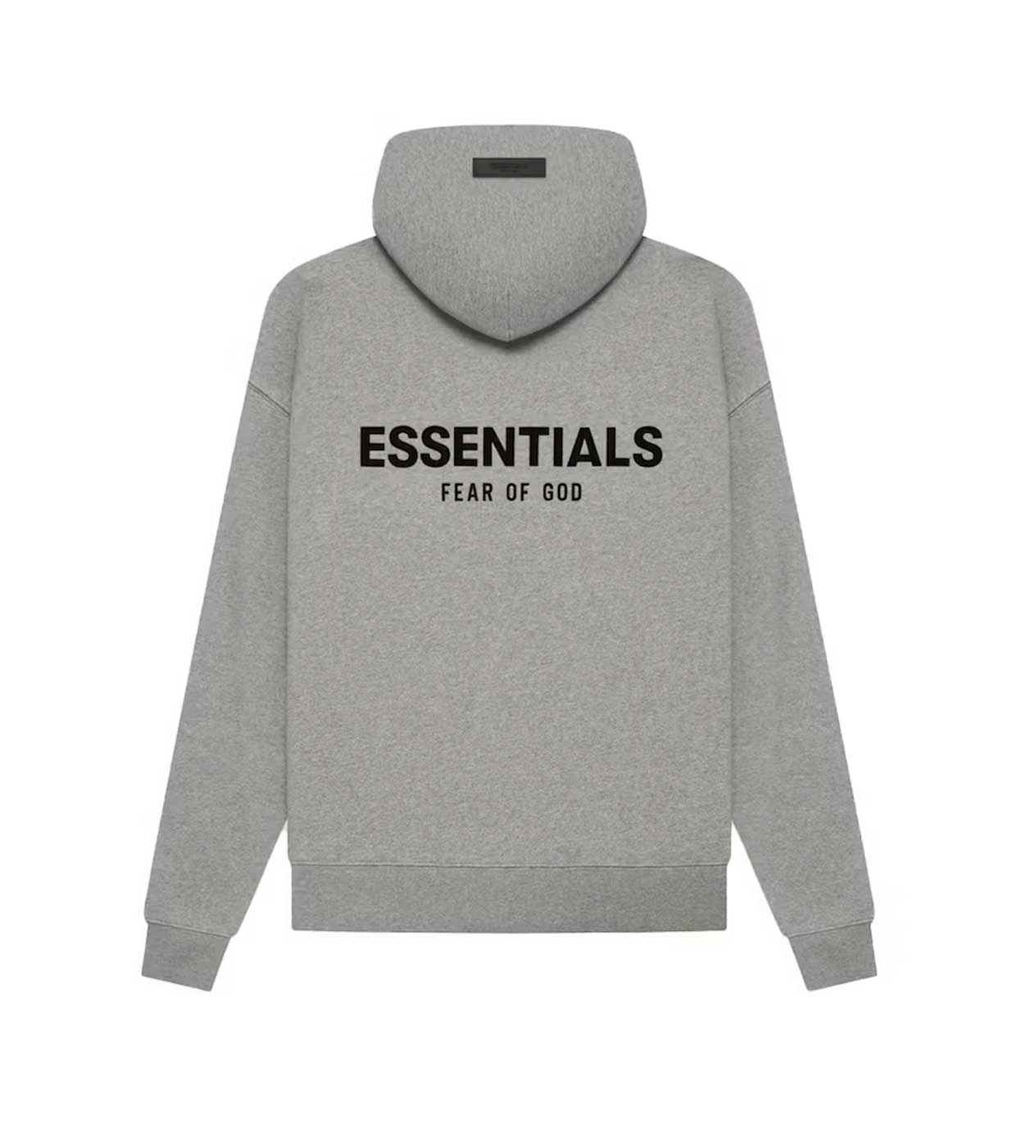 Essentials Dark Oatmeal Velvet Hoodie