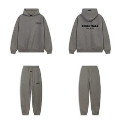 Fog Essentials Letter Print Oversized Hoodie & Sweatpants Two‑Piece Set