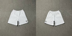 ADWYSD Logo Embroidered Casual Shorts - White