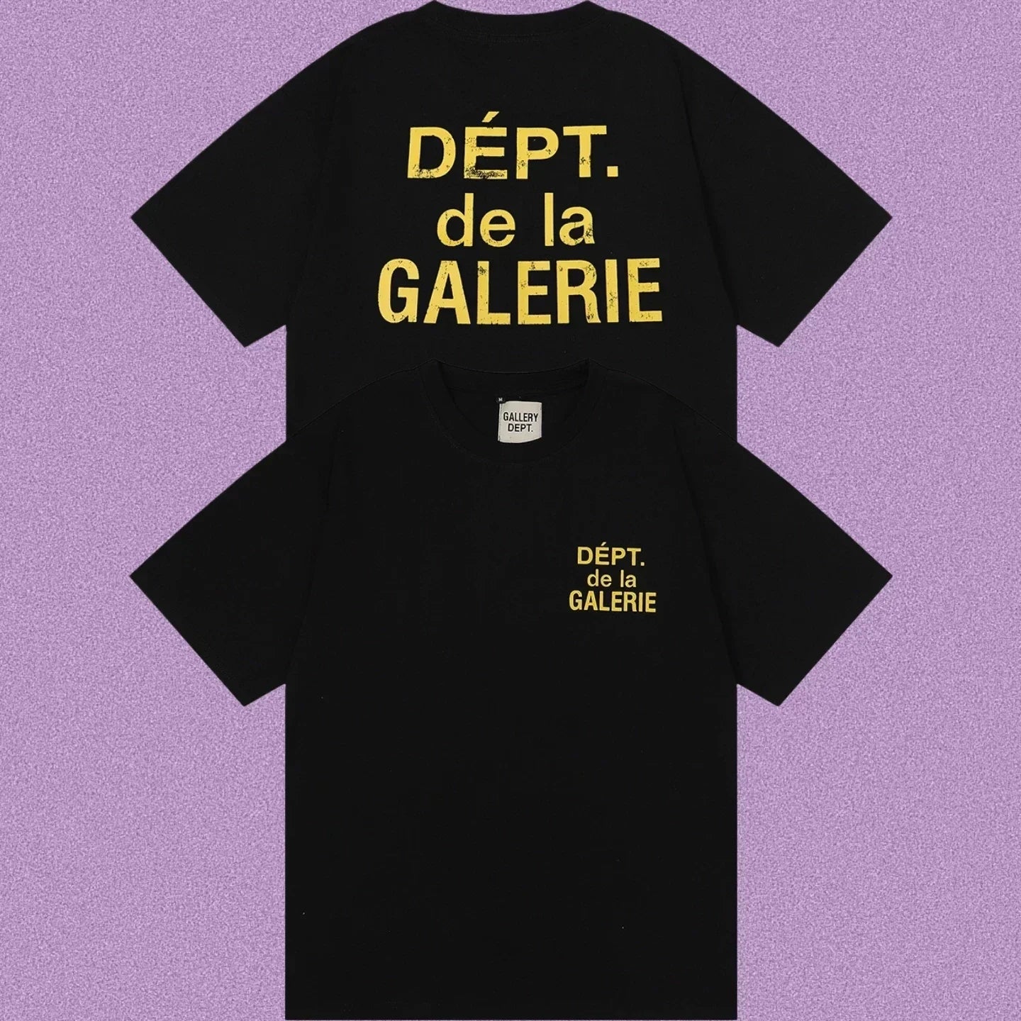Gallery Dept. DÉPT. de la GALERIE Short Sleeve T-Shirt - Black/Yellow