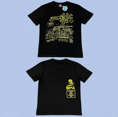 ADWYSD Black Yellow City Art Tee