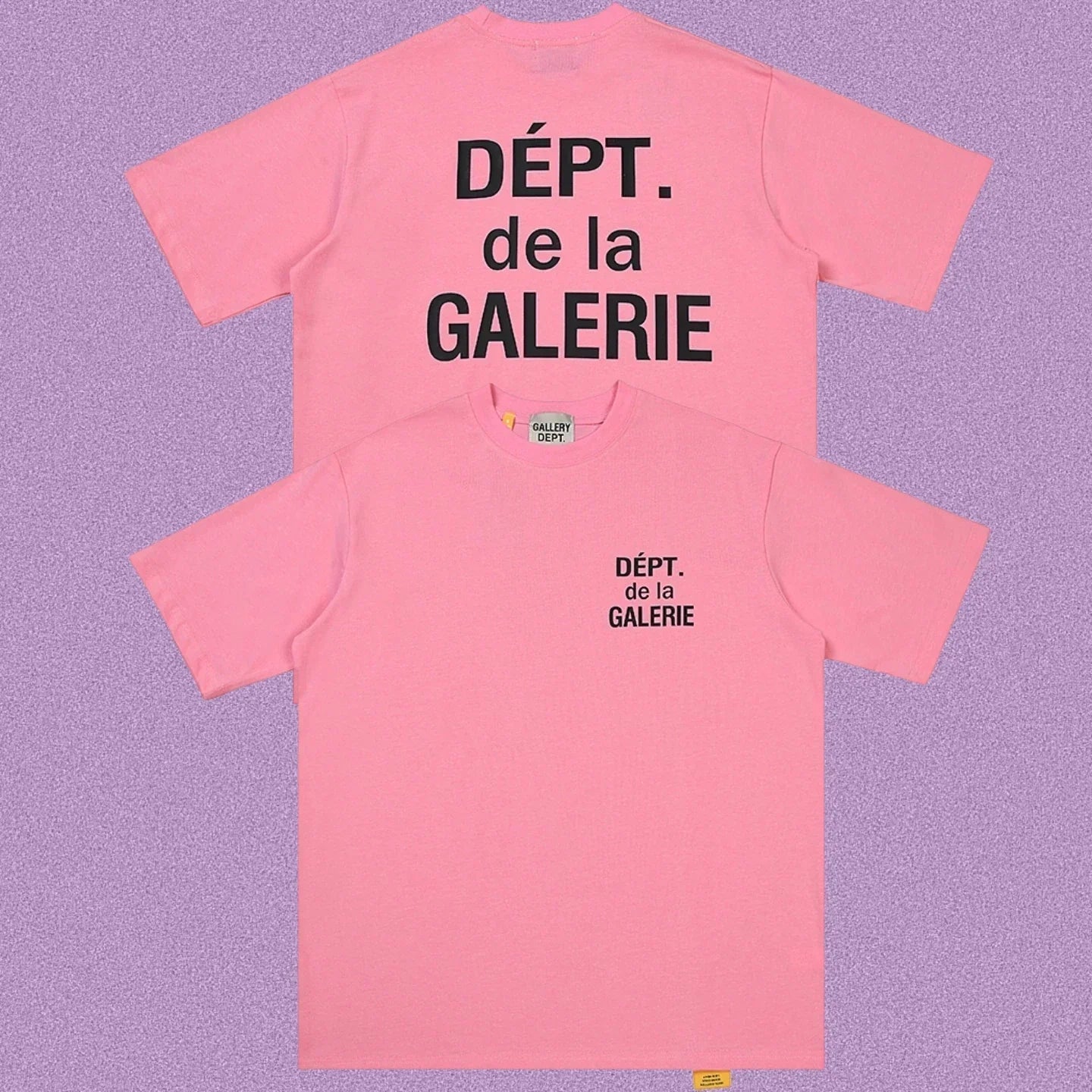 Gallery Dept. DÉPT. de la GALERIE Short Sleeve T-Shirt - Pink/Black