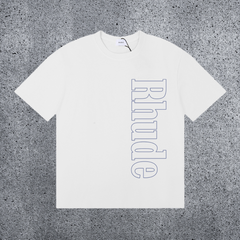 RHUDE Vertical Logo T-Shirt – White