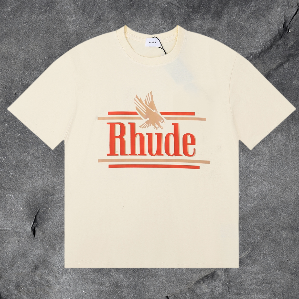 RHUDE Eagle Graphic T-Shirt – Cream